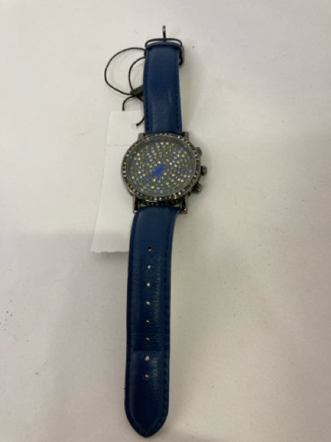 Blue Rhinestone Watch
