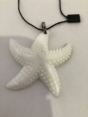 White Starfish Pendant