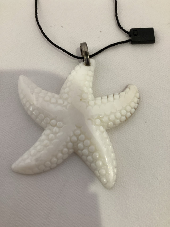 White Starfish Pendant