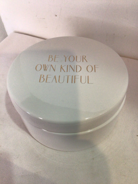 Bloomingvile Lidded Ceramic Words White Box