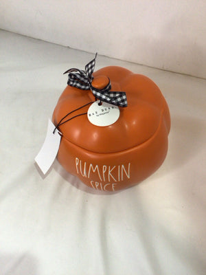 Rae Dunn Fall Orange Ceramic Jar Pumpkin Holiday Item
