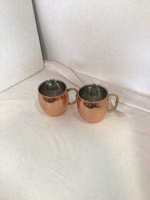 Pair Copper Mug Set