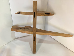 Raw Edge Brown Wood Shelf