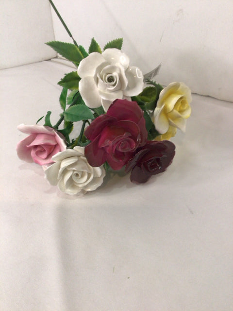 Multi-Color China Roses Faux Flowers