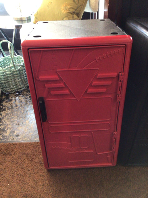 Vintage Storage Red Plastic Lockers