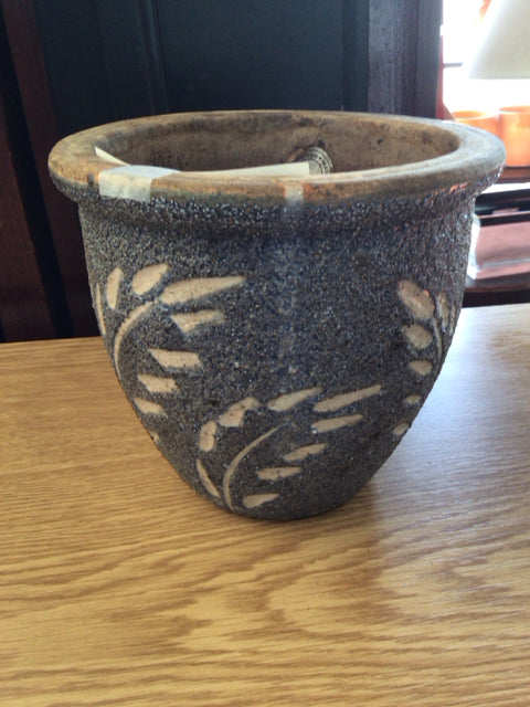 Blue/White Pottery Leaf Planter