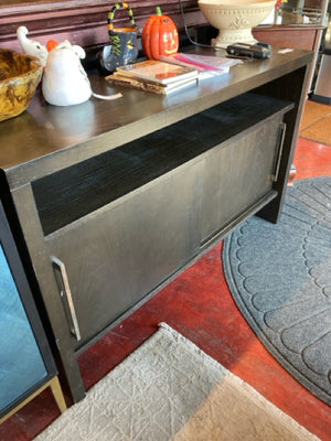 West Elm As Is Wood TV Black Buffet/Sideboard