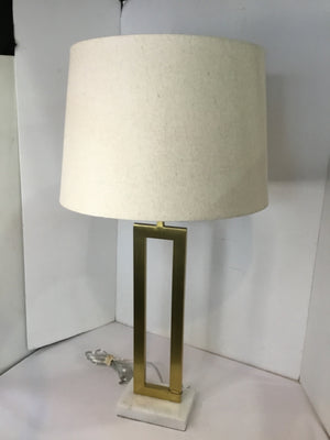 Gold Metal/Marble Lamp