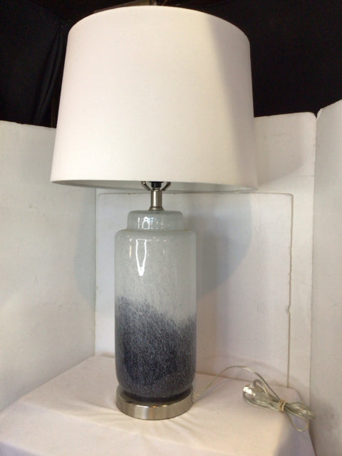 White/Black Glass Lamp
