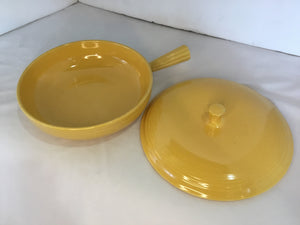 Fiesta Lidded Yellow Stoneware Casserole