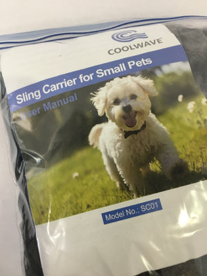 Gray Cotton Carrier Pet