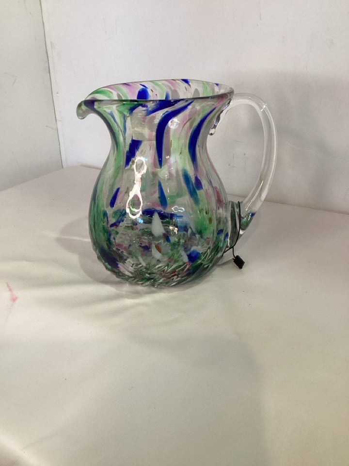 Clear/Multi Glass Pitcher