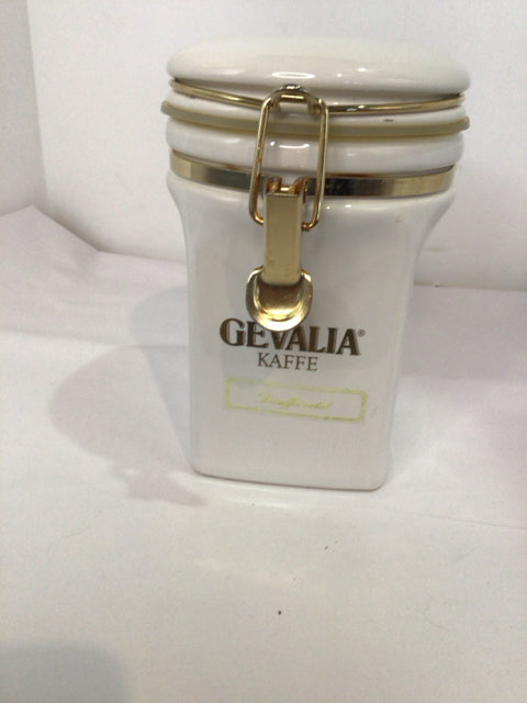 White Ceramic Canister