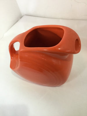 Fiesta Orange Ceramic Pitcher