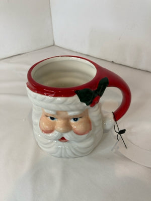 Christmas Red/white Ceramic Mug Santa Holiday Item