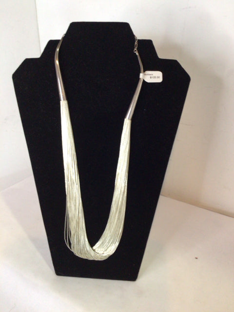 Silver Multi Strand Necklace