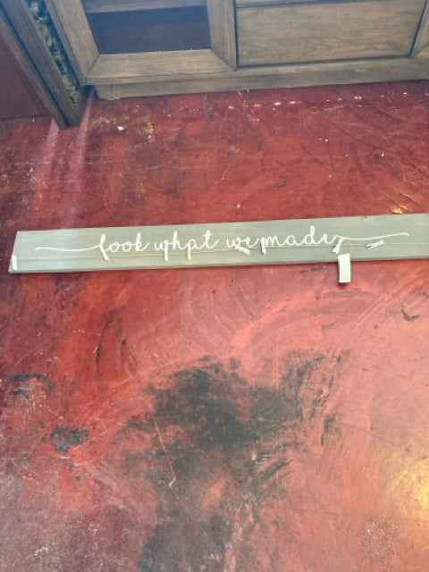 Farmhouse Gray/White Wood Words Sign