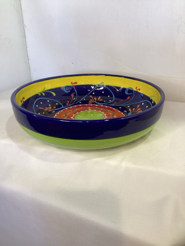 Hand Painted Multi Ceramic Bowl