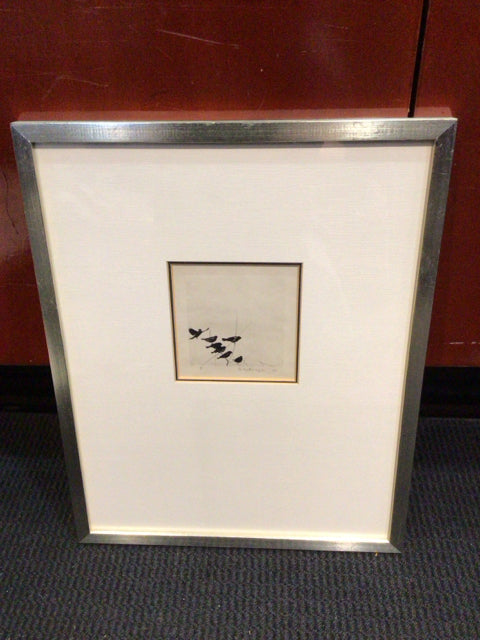 Signed Black/White Framed Art