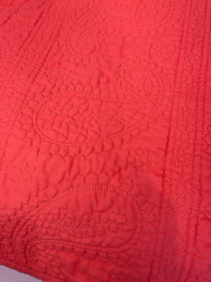 Full/Queen Red Cotton Quilt