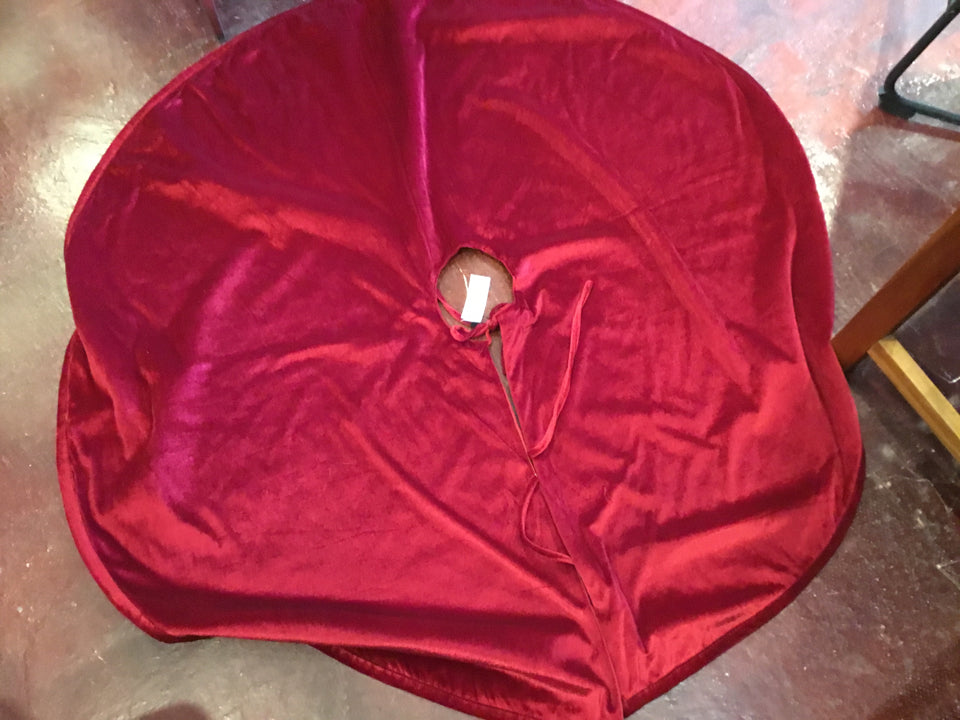 Tree Skirt Red Velvet Christmas Holiday Item