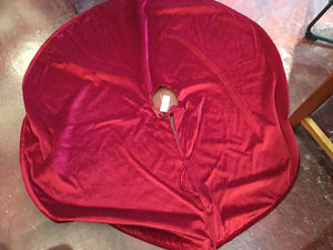 Tree Skirt Red Velvet Christmas Holiday Item