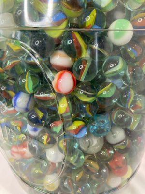 Jar Multi Glass Marbles
