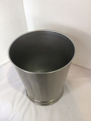 Silver Metal Waste Basket