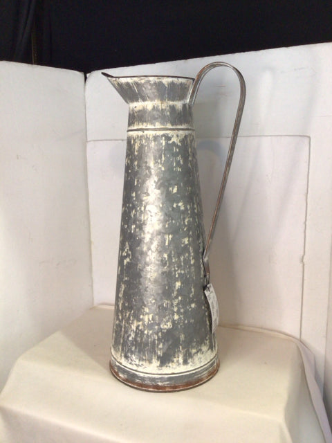 Gray Tin Pitcher