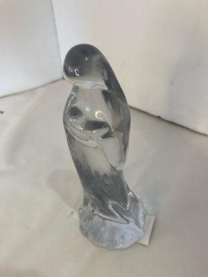 Christmas Clear Glass Madonna Child Holiday Item