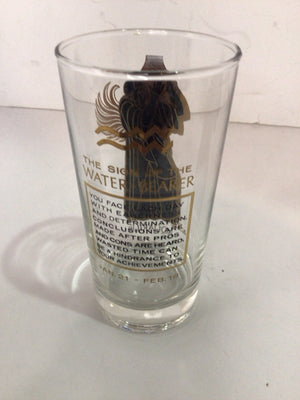 Mid-Century Clear/Gold Glass Glasses
