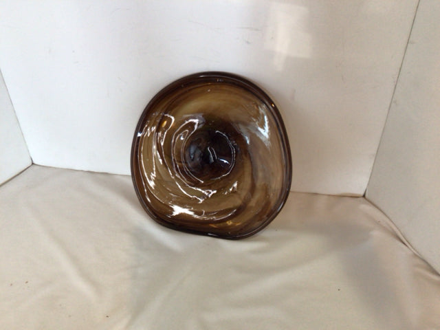 Brown Glass Plate