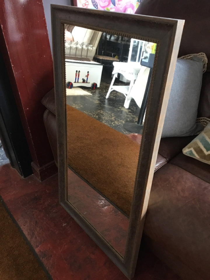 Rustic Brown Wood Mirror