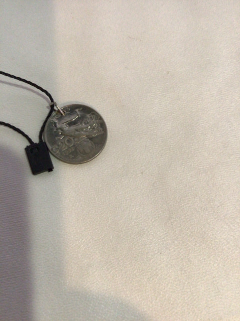 Metal Silver Coin Pendant
