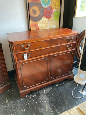 Vintage Wood 2 Drawers Brown Buffet/Sideboard