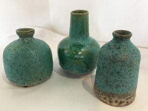 Set of 3 Blue Ceramic Vase 9C5JP4ET