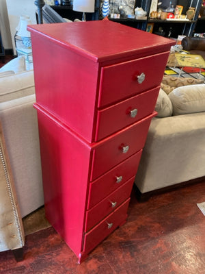 Lingerie Red Wood Cabinet