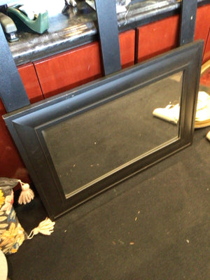 Black Wood Mirror