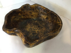 Rustic Brown Resin Bowl