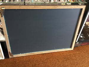 Rustic Brown Resin Ribbed Mirror