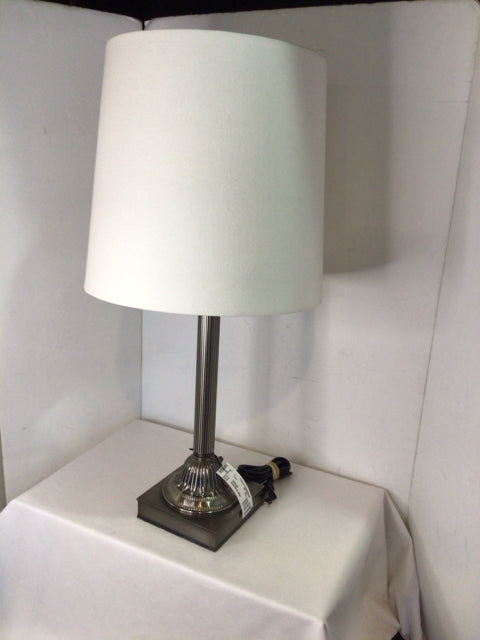 Silver Metal Lamp