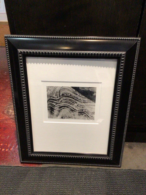 Signed Print Black/White River Framed Art