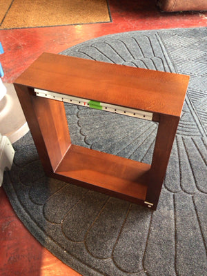 Pottery Barn Shadow Box Brown Hanging Shelf