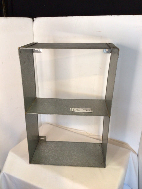 Wall Hanging Silver Galvanized Shelf
