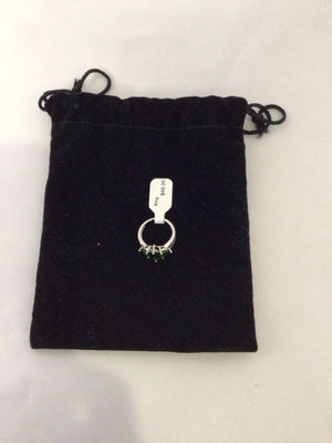 Sterling Silver Green Ring