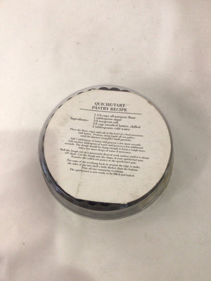 Set of 6 Black Aluminum Mini Pie Plate