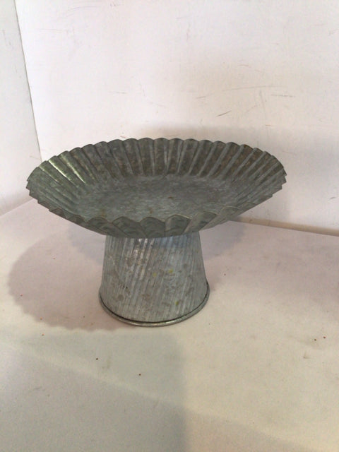 Silver Galvanized Steel Cake Plate/Stand