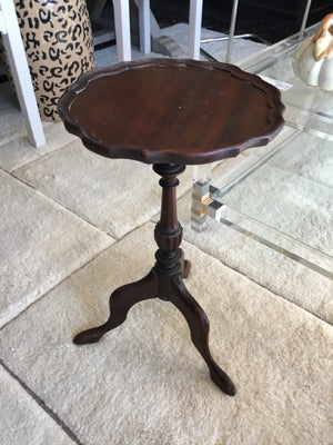 Vintage Wood Side/End Brown Table
