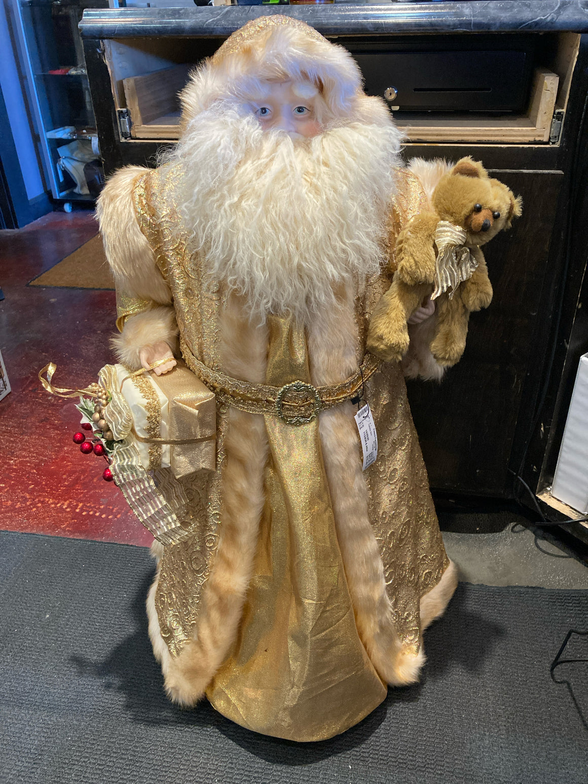 Christmas Gold Santa Holiday Item