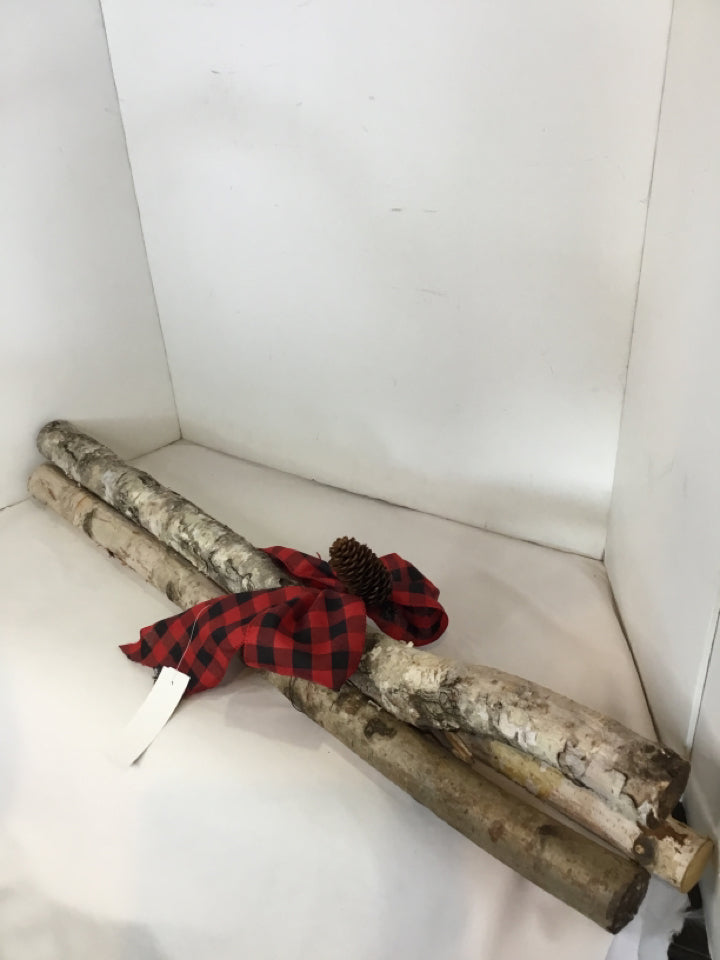 White Branches Set of 3 Holiday Item